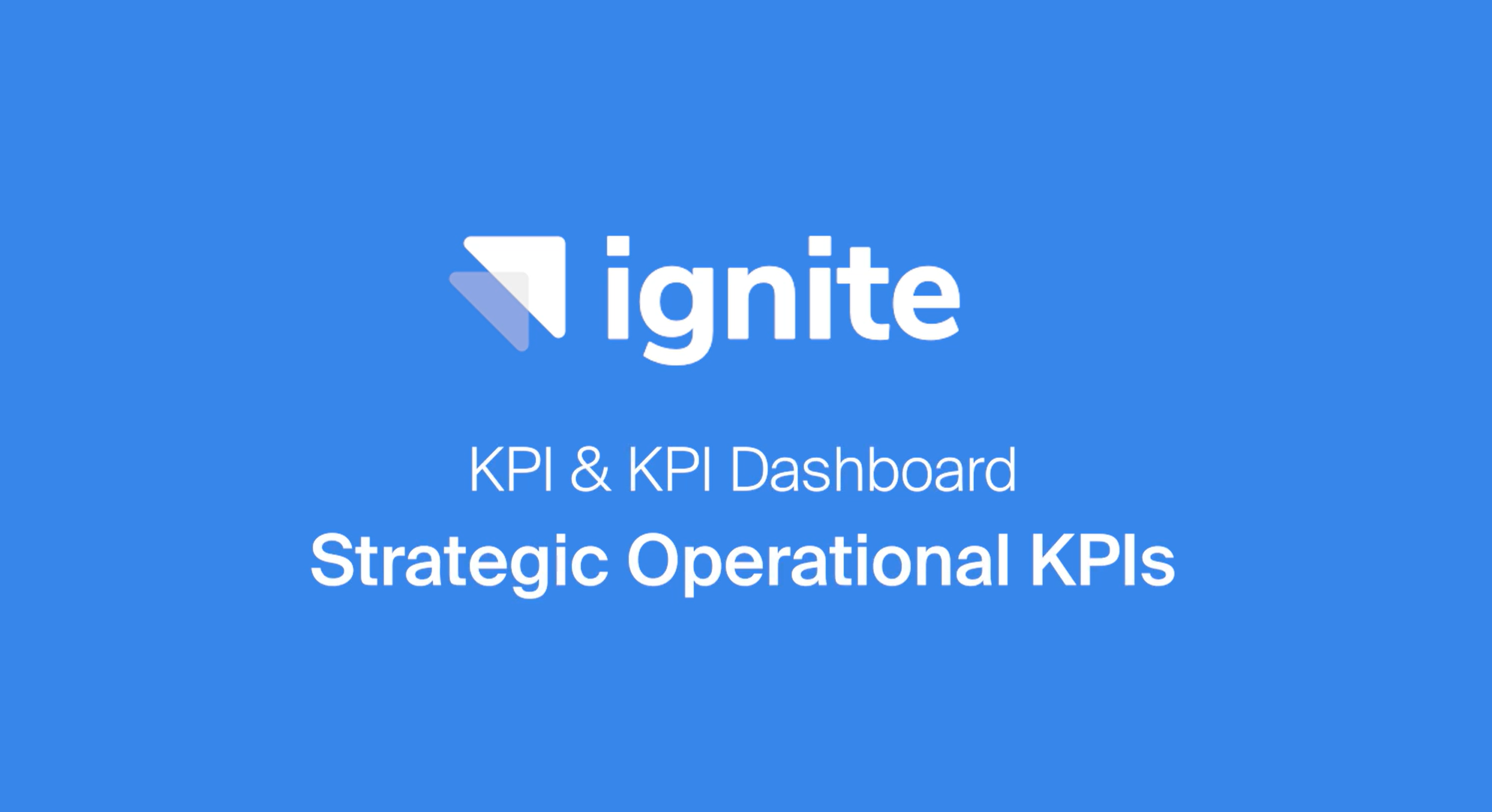 KPI - Strategic & Operational KPIs